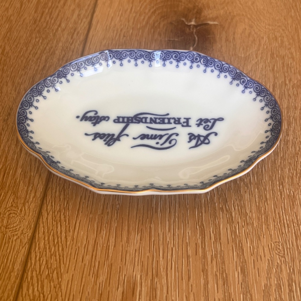 Williamsburg Reserve Porcelain Friendship Trinket Dish Mottahedeh  Portugal - Picture 4 of 9